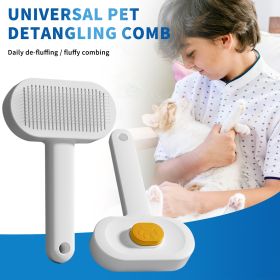 Efficient Universal Pet Hair Removal Comb, Gently Smoothing Out The Tangled Hair Of Your Beloved Pet, Carefully Caring For Every Gentle Touch (Color: Yellow)